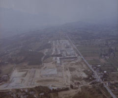 Zone à Urbaniser en Priorité (ZUP) de Chambéry, chantier : photographie aérienne, 1965.