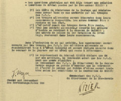 Acte de reddition de la garnison allemande d’Annecy, 19 août 1944.